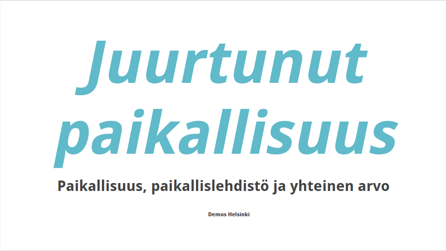 Juurtunut paikallisuus
